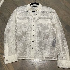 The Kooples White Lace buttoned shirt